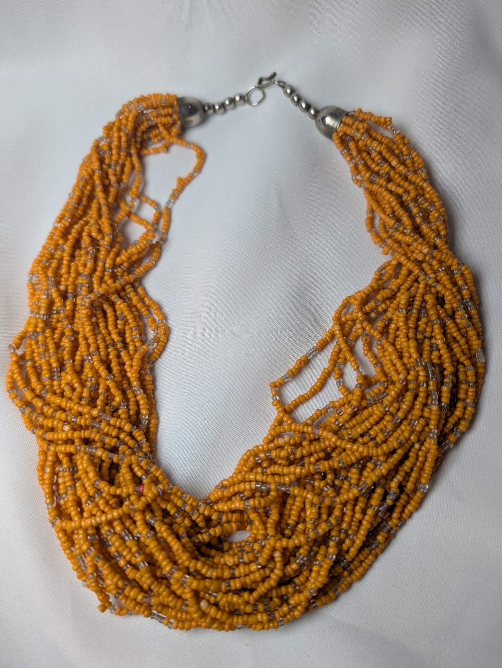 Orange Beaded Necklace
